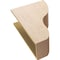 Ekena Millwork 10"W x 20"D x 30"H Classic Greensboro Rough Cedar Woodgrain TimberThane Corbel, Primed Tan CORUR10X20X30GRNRCPR - alternate 3